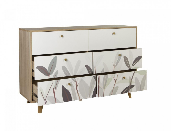 Комод 56.02 Адажио дуб сонома / белый