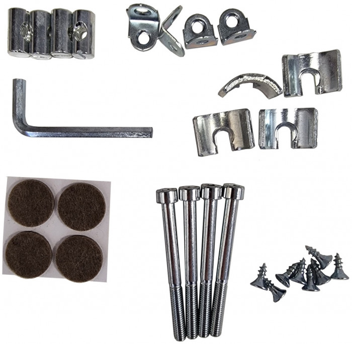 Три стула Мебель--24 Гольф-11 разборных, цвет серый, обивка ткань велюр серый 63, ШхГхВ 40х40х100 см., от пола до верха сиденья 47 см.