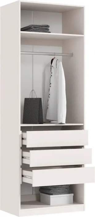 Гардеробная Ларго, вариант №1 (с фасадами), Кашемир