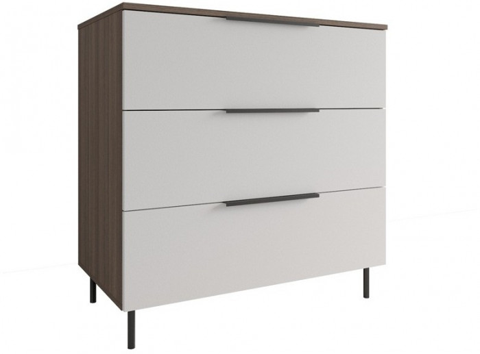 Модульная спальня Роза комп.2, Орех Франклин карамель/Пудра скин