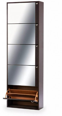 Обувница Комфорт К-5S с зеркалом Венге