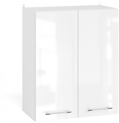 Кухня Мебель--24 ШВ600 Шкаф 60 см., корпус белый/фасад МДФ белый глянец