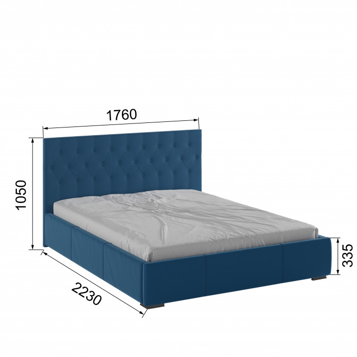 Октавия Кровать интерьерная 160 атлантида ромб, ПМ