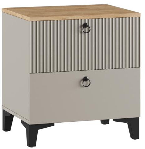 Тумба прикроватная Ника, Бежевый, Кашемир