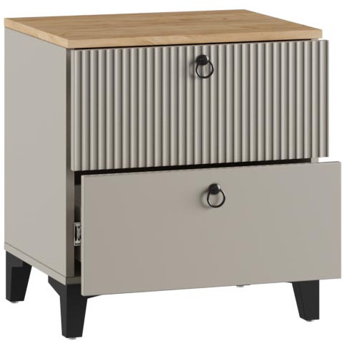 Тумба прикроватная Ника, Бежевый, Кашемир