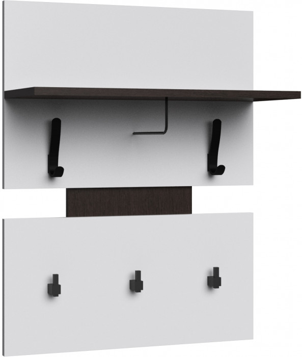 Модена Вешалка МВ-30 белый/венге