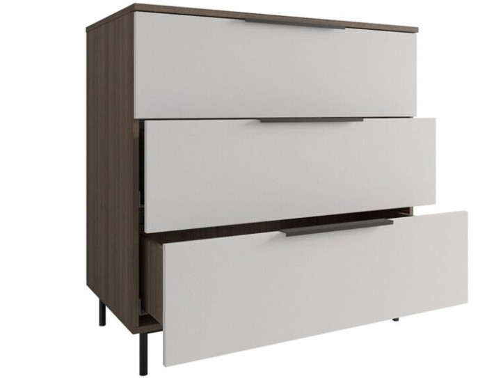 Модульная спальня Роза комп.3, Орех Франклин карамель/Графит скин