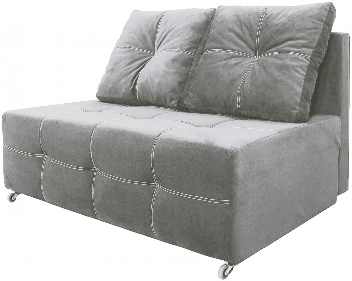 Диван аккордеон Марс Мини велюр серый 140