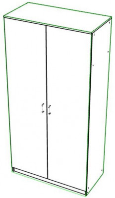 Шкаф 2хдверный Ярофф