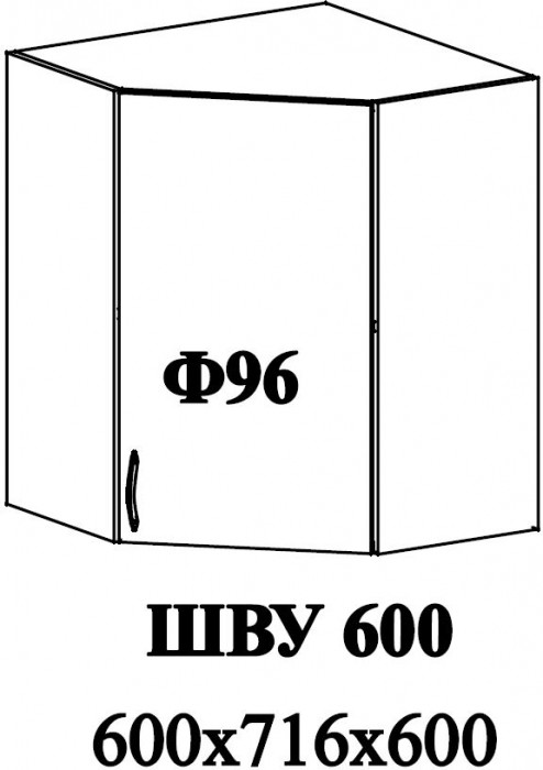 Ф-96 Альфа (ШВУ 600) МДФ холст белый