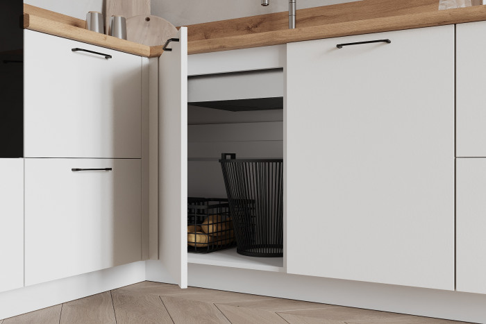 КГ Угловой 1500*2250 (без пм) , Белый софт матовый  Арника РМ в.4