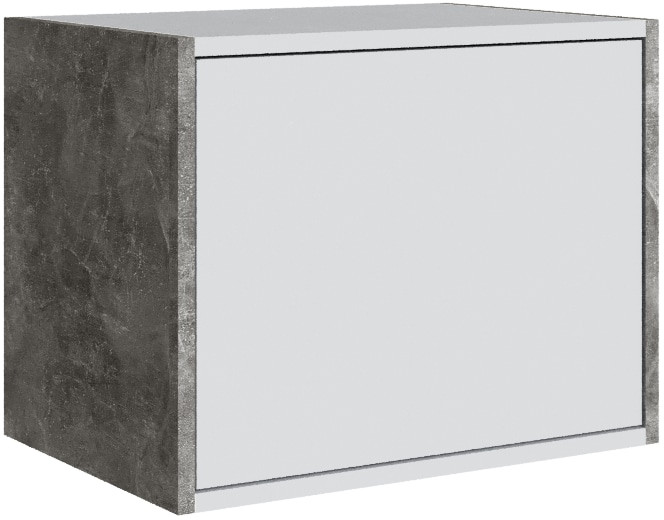 Шкаф Мадрид, композиция 12, Белый/Ателье светлое