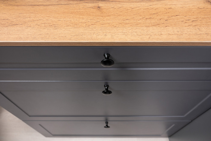 Остин Прихожая 23, цвет серый графит/дуб крафт золотой, ШхГхВ 120х54,3х229,6 см., универсальная сборка