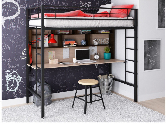 Кровать-чердак Севилья 1.2 (Венге, Коричневый)