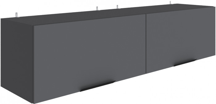 Полка навесная Мадрид ПН-4 (1,5) графит серый