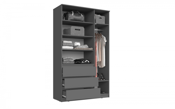 Челси Шкаф 1200 (Белый глянец, Дуб Сонома)