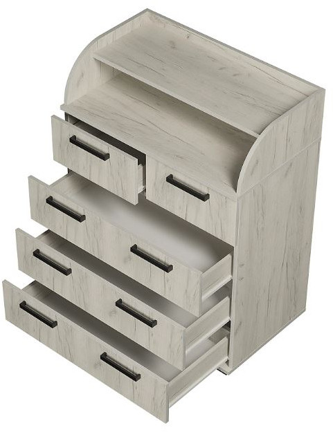 Комод "Стандарт №1" NEW (800х1020х460) дуб крафт белый