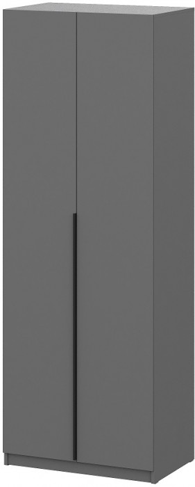 Шкаф распашной с наполнением (5 полок + 2 ящика) ШК 5 (800), Графит