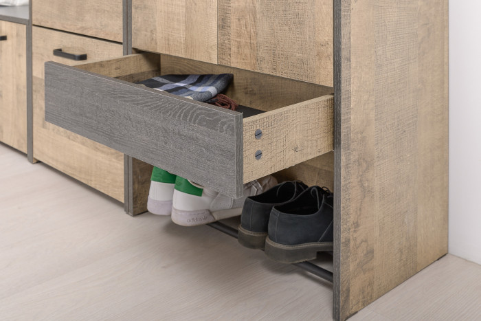 Трувор Прихожая 235, дуб гранж песочный/интра