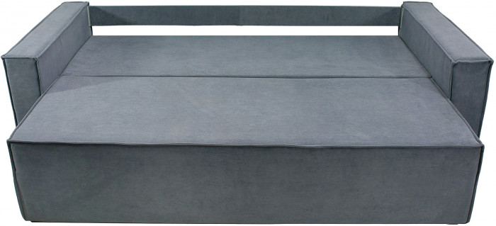 Диван-еврокнижка Лофт Люкс 140, велюр серый