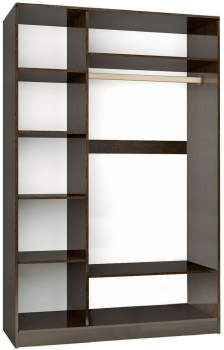 Эрика шкаф 3х ств (1500*2200*550) венге/дуб молочный