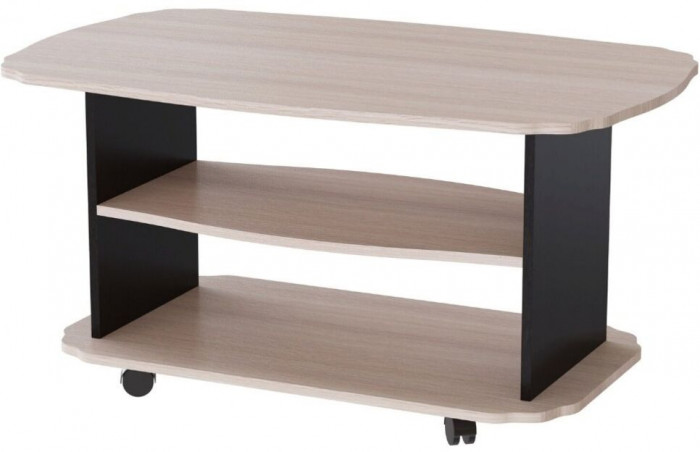 Журнальный стол Консул-2 дуб молочный/венге