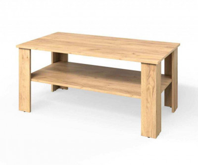 Стол журнальный СЖ-5 дуб крафт золотой