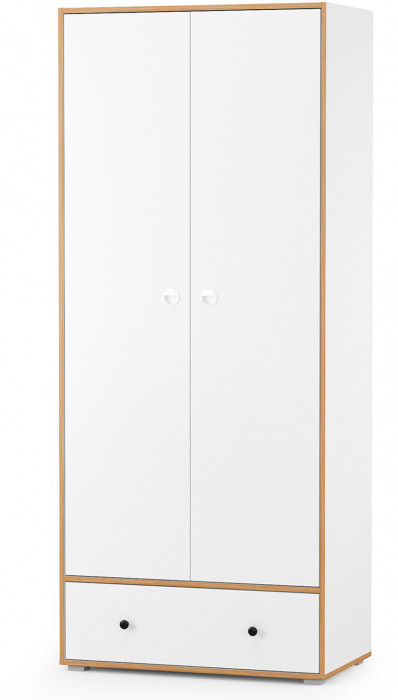 Вуди Компоновка № 36, цвет белый премиум/дуб крафт золотой/саванна латте, сп. м. 900х2000 мм., б/м, основание есть, матрас высотой до 200 мм.