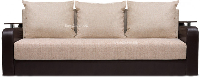 Диван еврокнижка Лорд 160 рогожка серая