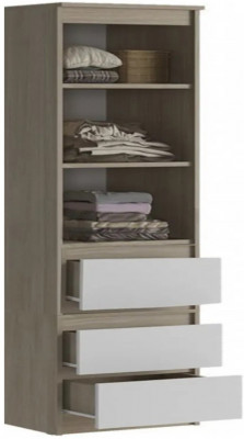 Модульная детская Челси, композиция 5 (Белый глянец, Дуб Сонома)