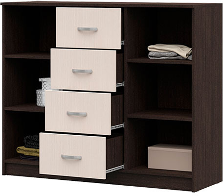 КМ 555М Бася ЛДСП комод венге/белфорт