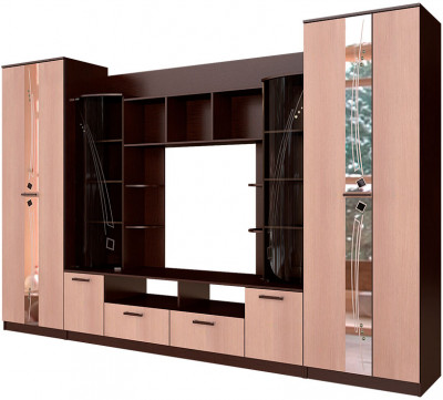 Гостиная &quot;Венеция&quot; (3400х2200х532) венге/лоредо