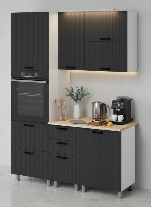 МК Аленушка 1,6м ПД 2 Лотос Сталь,скоба антроцит,сонома