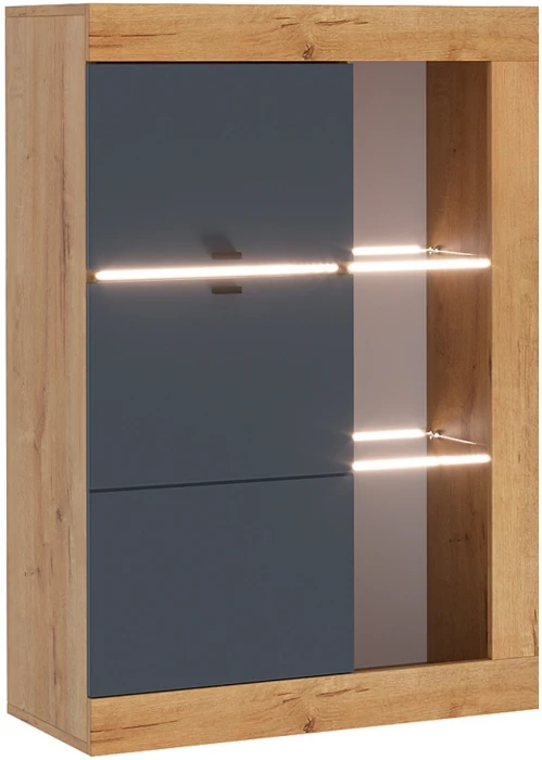 Прага Модульная Гостиная, вариант №2, Дуб Вотан/Графит