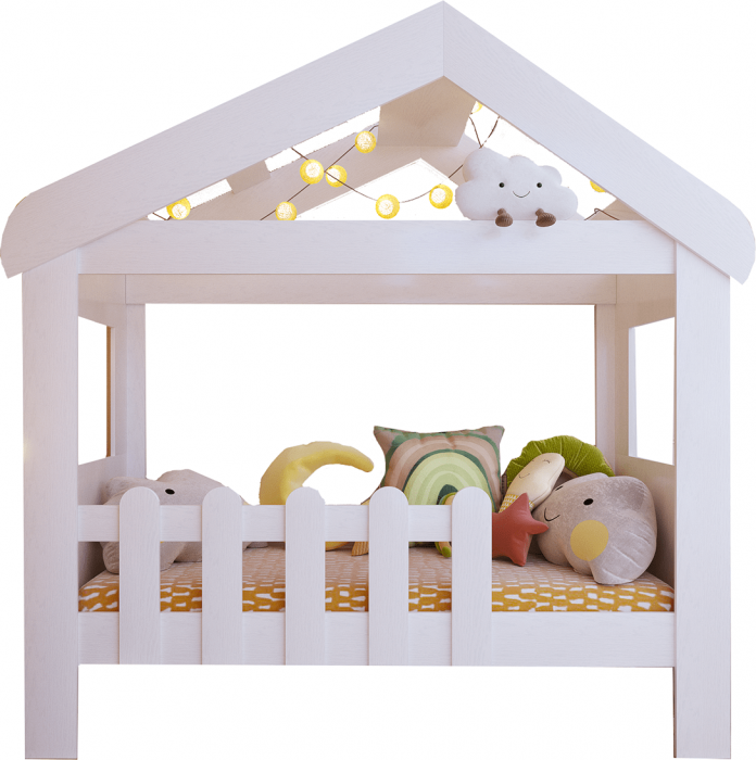 Кровать Домик Ярофф (Белый)