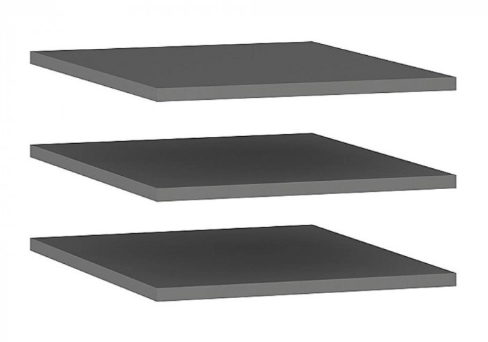 Полка ПЛ-24 (для "Симпл" ШК-13) Графит (3 шт/уп)