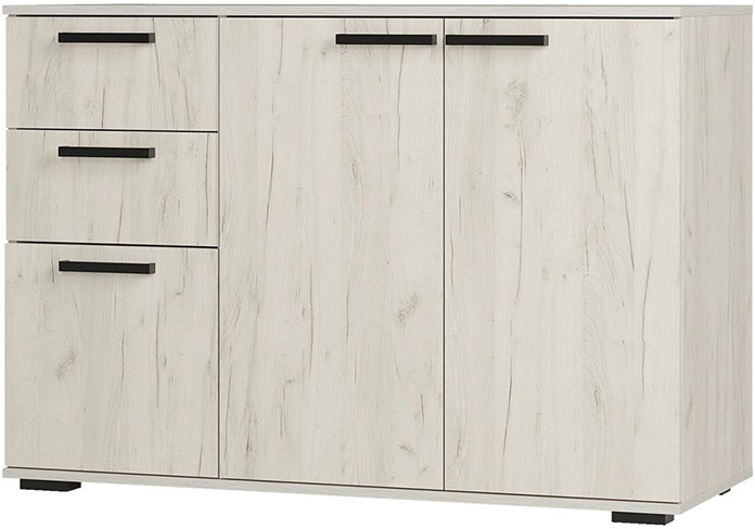 Комод "Стандарт №3" NEW (1200х828х460) дуб крафт белый