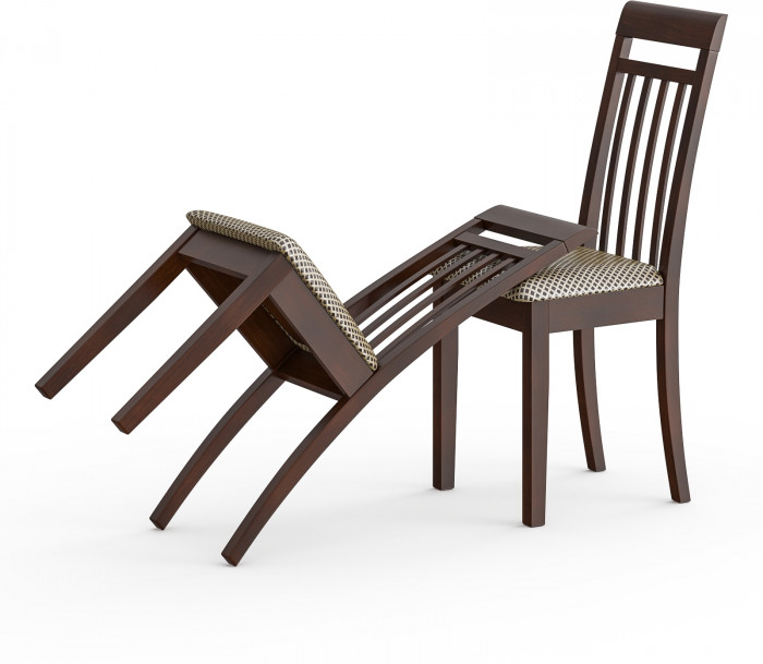 Два стула Мебель--24 Гольф-11 разборных, орех