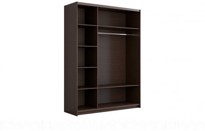 Шкаф-купе Иннэс-5 1600 Ф1/Ф2, Белый глянец