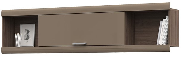 Симба надстройка одноярусной кровати (1942*478*266) ясень шимо темный/кофе с молоком