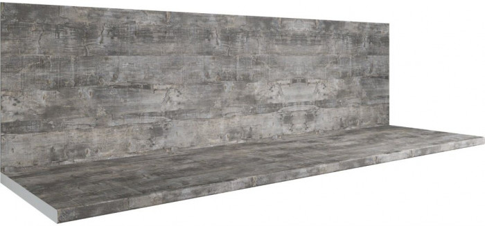 Кухонный гарнитур Бомбей 1,5м Сандал белый/Сандал серый