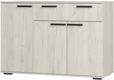 Комод "Стандарт №4" NEW (1200х828х460) дуб крафт белый