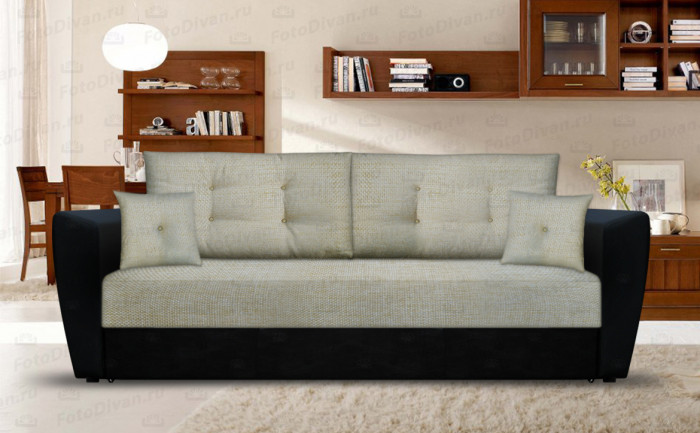 Диван еврокнижка Амстердам 160 рогожка бежевая