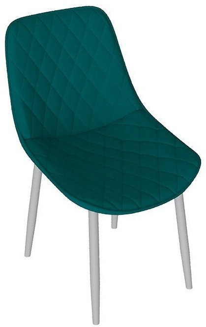 OSCAR Стул (Белый муар/Велюр L002 серо-бежевый)