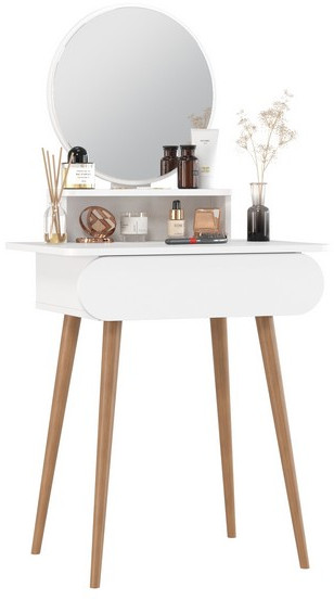 Трюмо 4-25920бел, цвет белый, ШхГхВ 65х46,6х132 см.