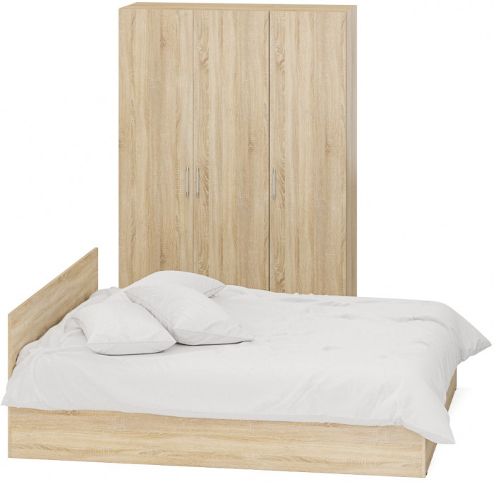 Спальня Стандарт 1-1800, дуб сонома