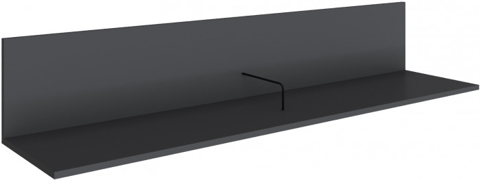 Полка навесная (открытая) Мадрид ПНО-2 (1,5) графит серый