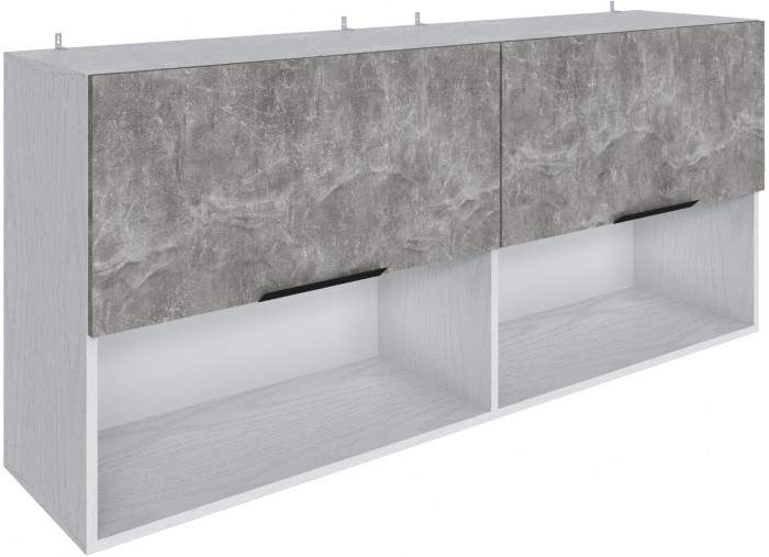 Полка навесная Мадрид ПН-5 (1,5) белый/ателье светлое