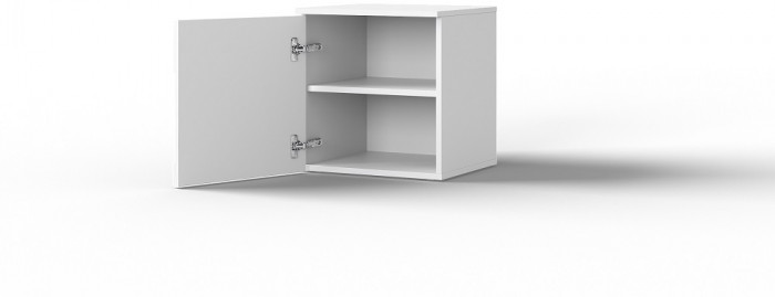 Тумба прикроватная (левое исп.) "Оливия" - Дуб наварра/Шагрень черная