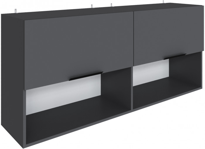 Полка навесная Мадрид ПН-5 (1,5) графит серый